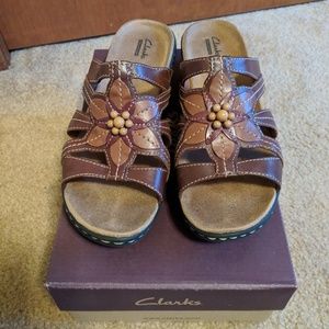 Clark's Sandals with Flowers